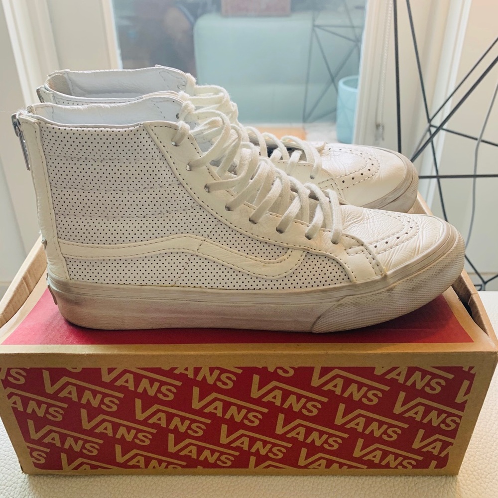 VANS leather sk8 hi